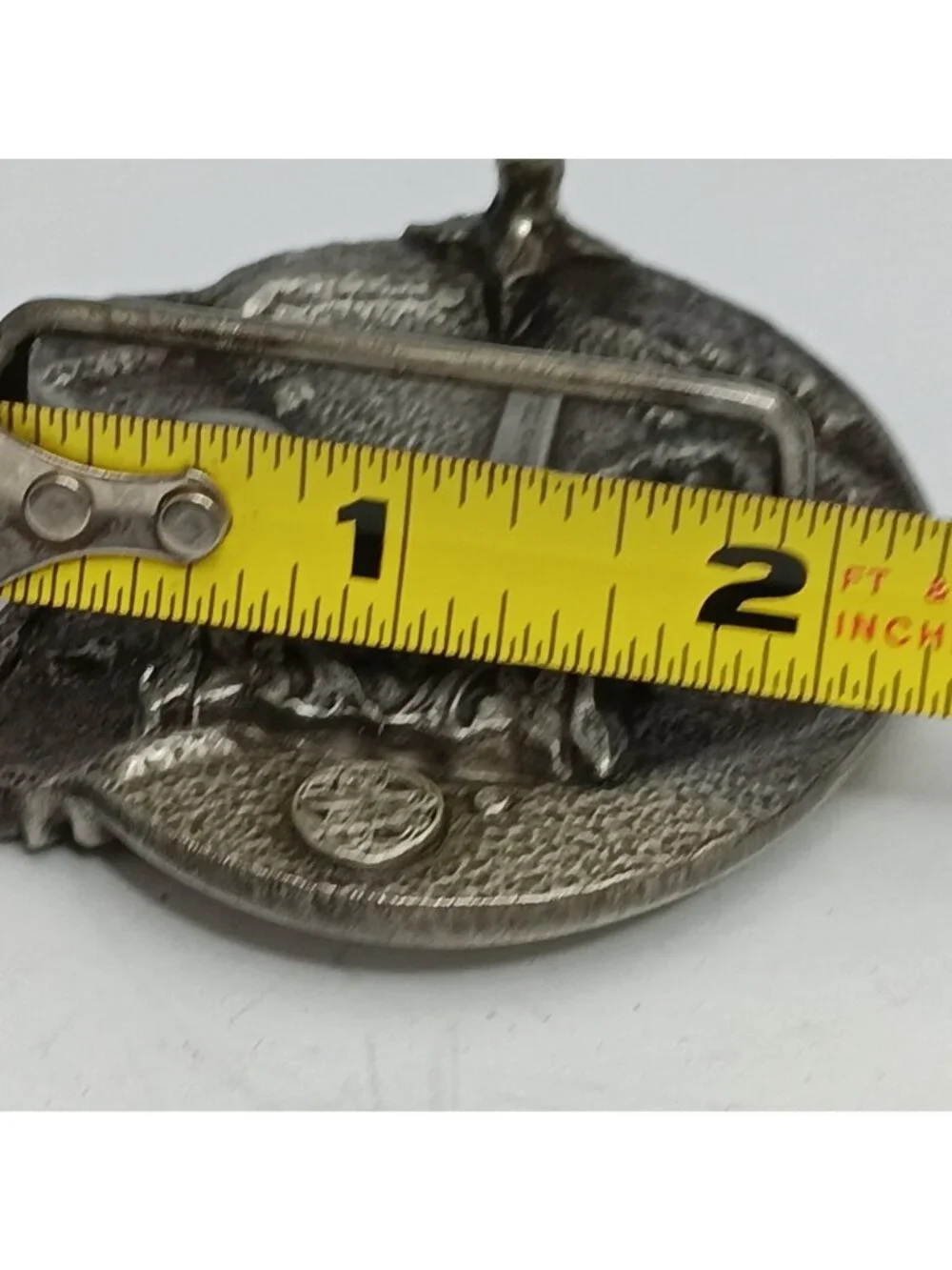 Vintage 1984 Bergamot Army Reserve Pewter 3D Eagle Belt Buckle 1984 Made in USA